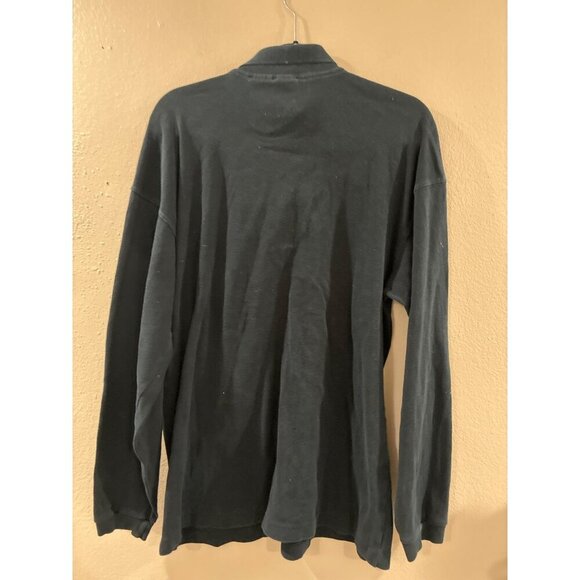 The Disney Store Long Sleeve Vintage Mickey Polo Shirt cotton blue size large - Picture 6 of 7